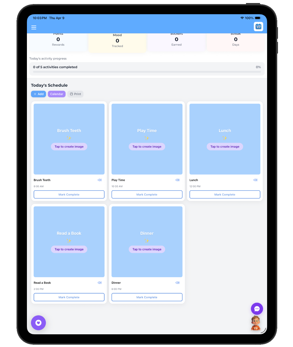Pre-built routine templates