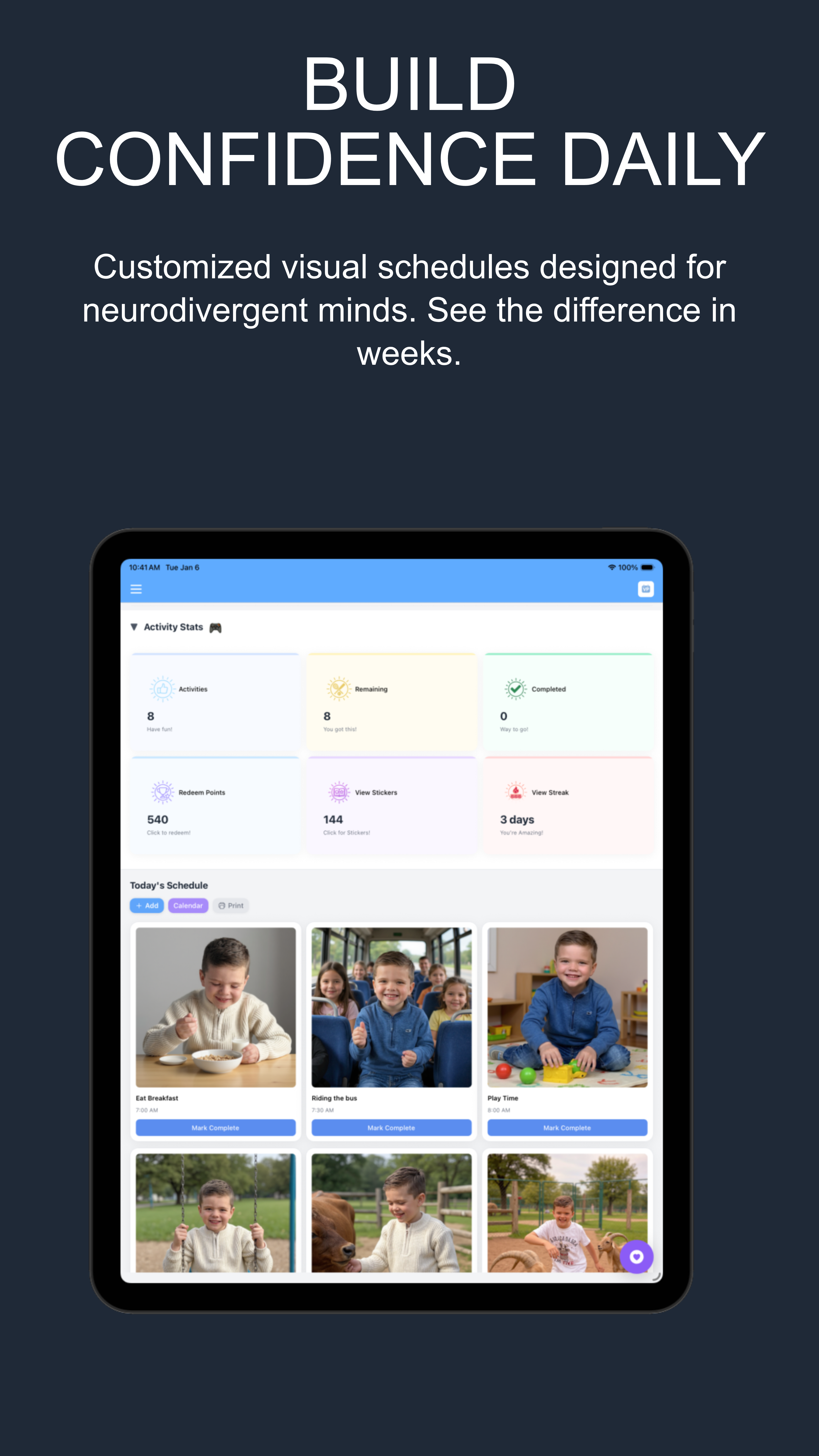 Building confidence through structured social interactions