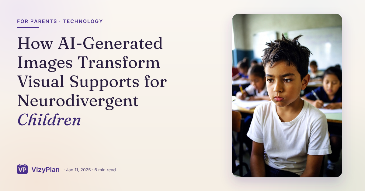 How AI-Generated Images Transform Visual Supports for Neurodivergent Children