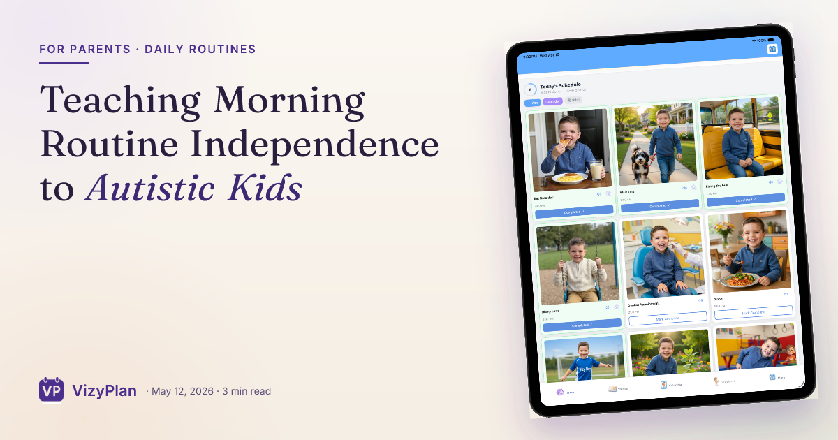 Teaching Morning Routine Independence to Autistic Kids
