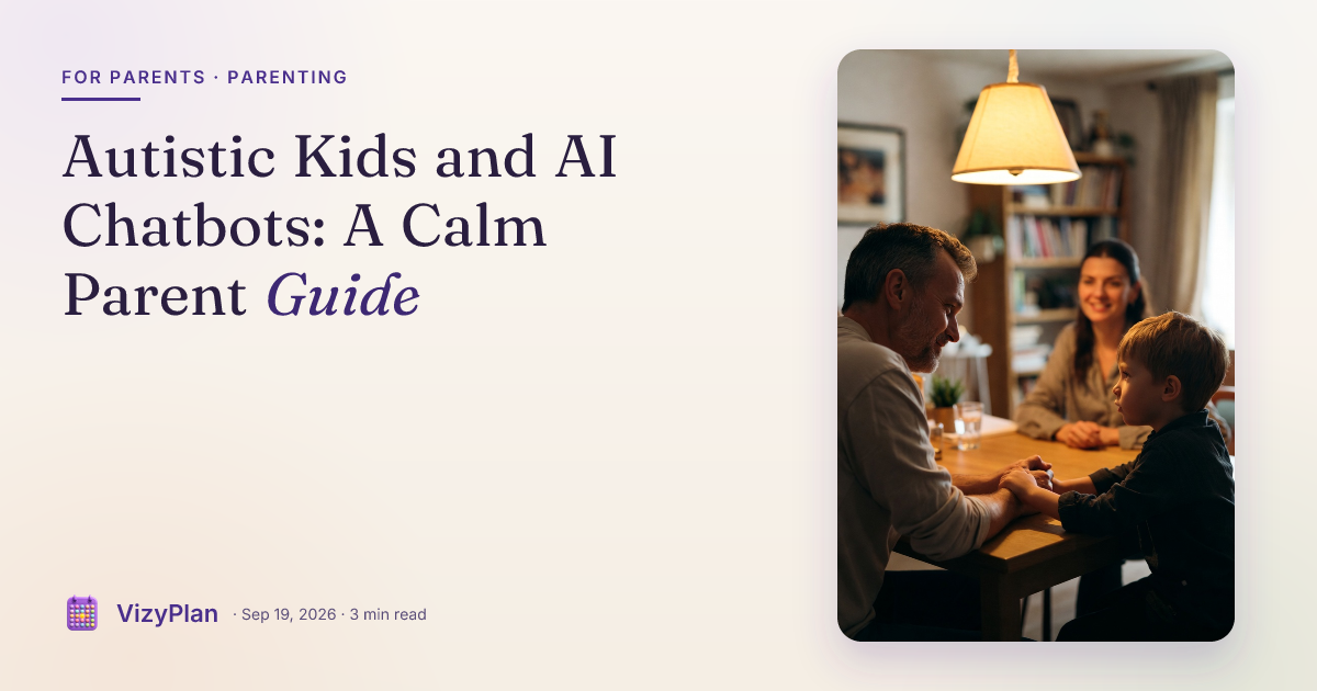 Autistic Kids and AI Chatbots: A Calm Parent Guide