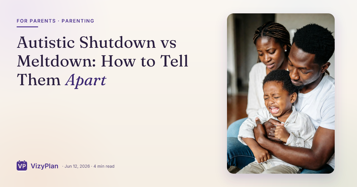 Autistic Shutdown vs Meltdown: How to Tell Them Apart