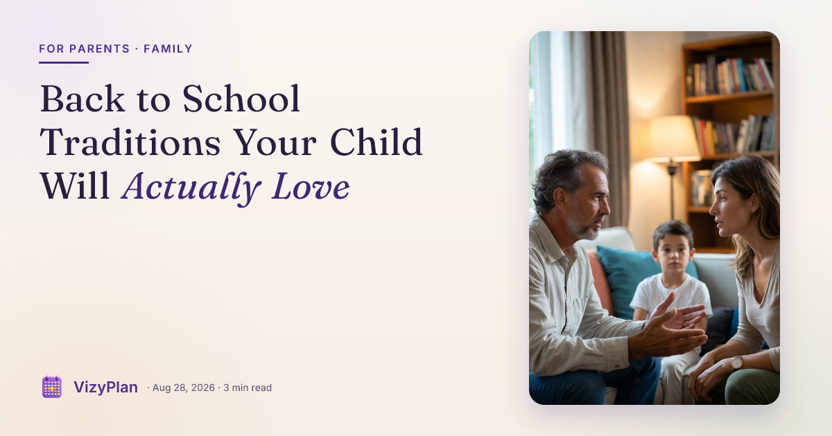 Back to School Traditions Your Child Will Actually Love