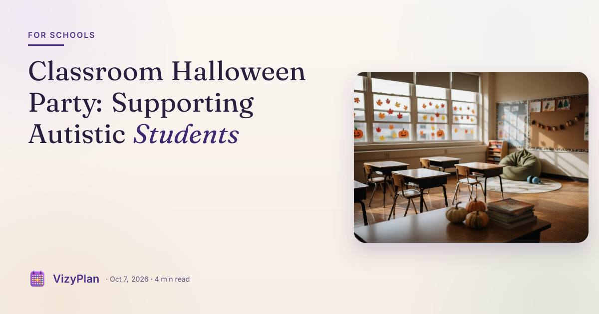 Classroom Halloween Party: Supporting Autistic Students
