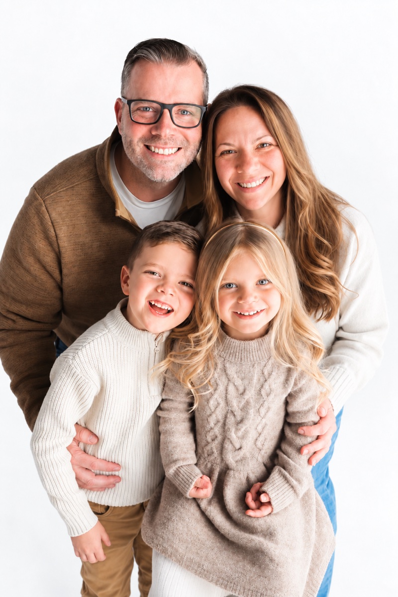Justin Bowman and his family