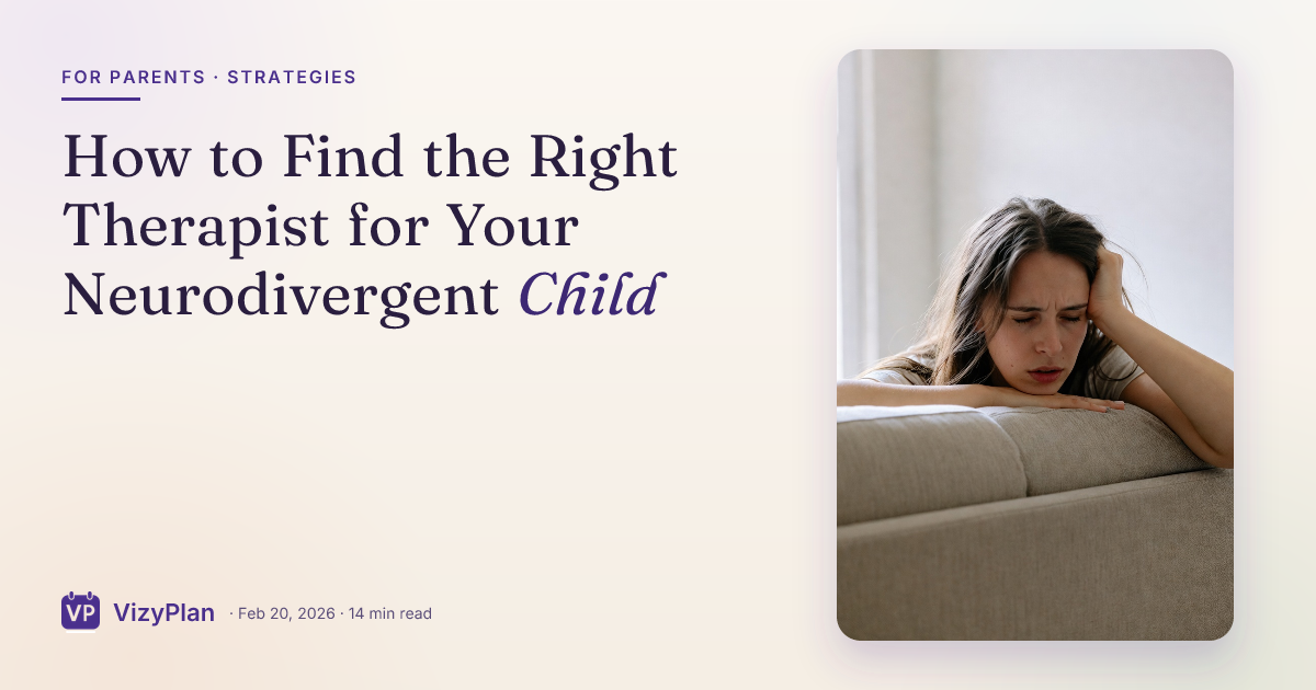 How to Find the Right Therapist for Your Neurodivergent Child