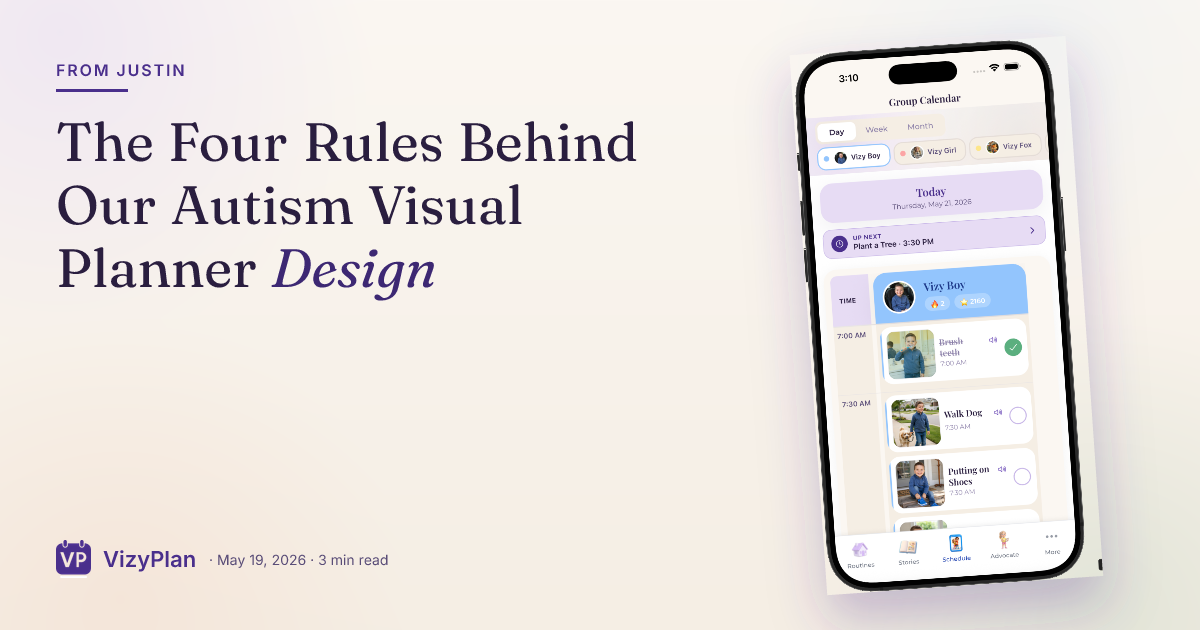 The Four Rules Behind Our Autism Visual Planner Design