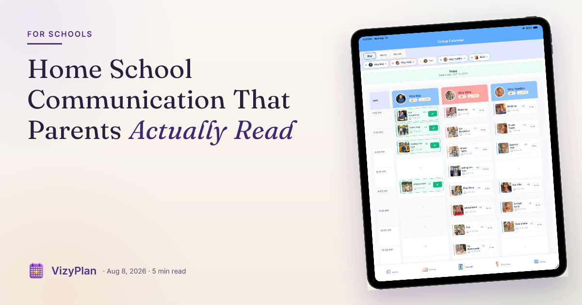 Home School Communication That Parents Actually Read