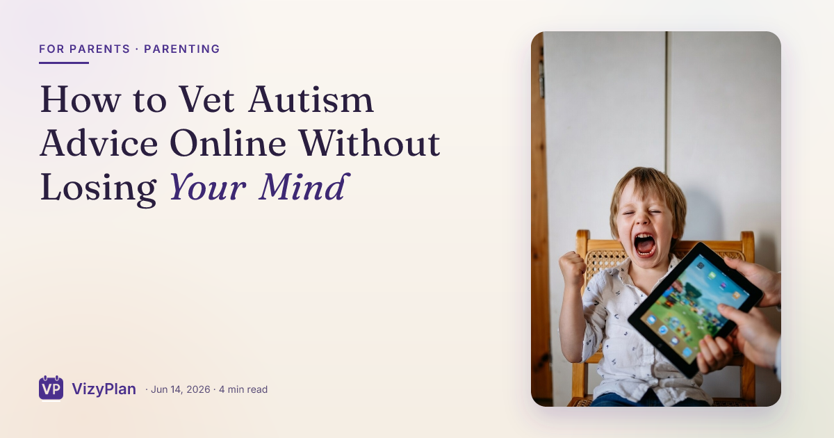How to Vet Autism Advice Online Without Losing Your Mind