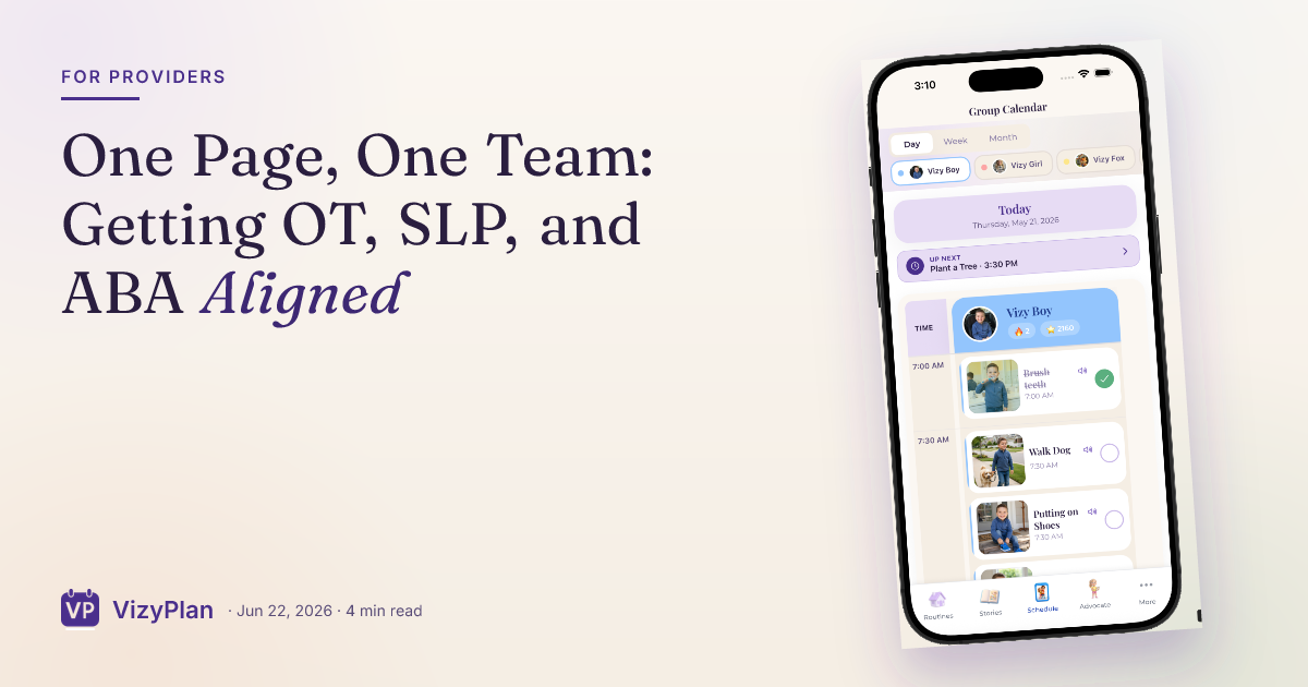 One Page, One Team: Getting OT, SLP, and ABA Aligned