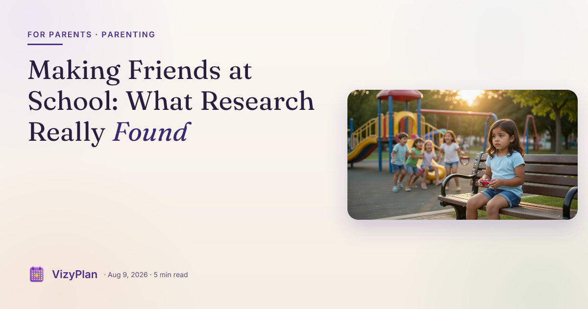 Making Friends at School: What Research Really Found