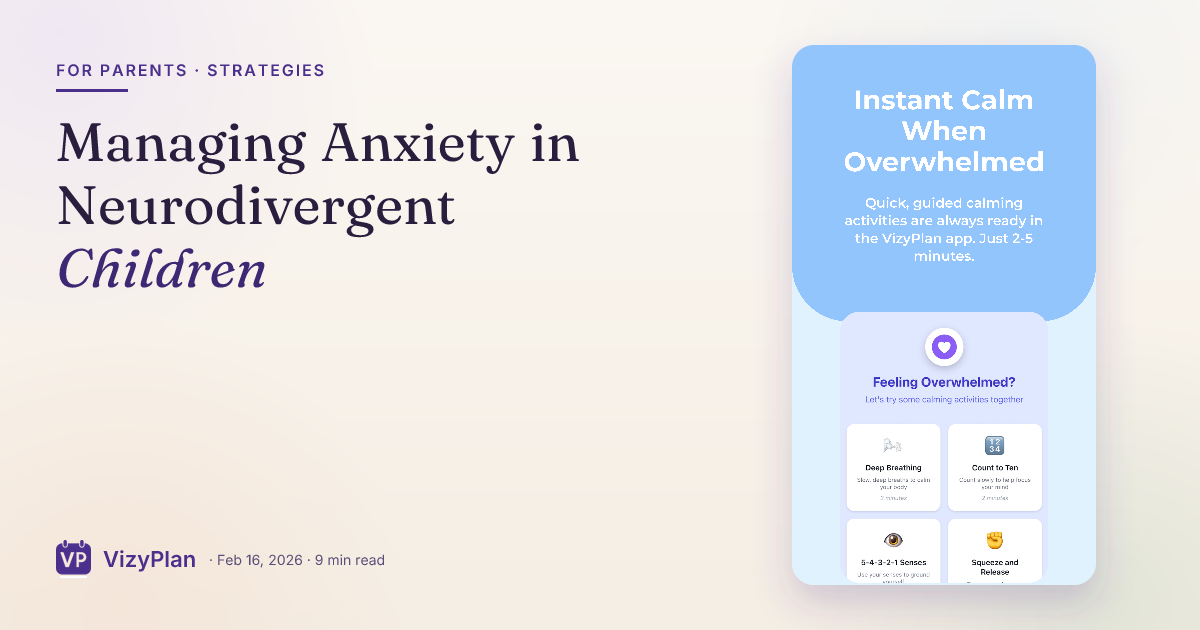 Managing Anxiety in Neurodivergent Children