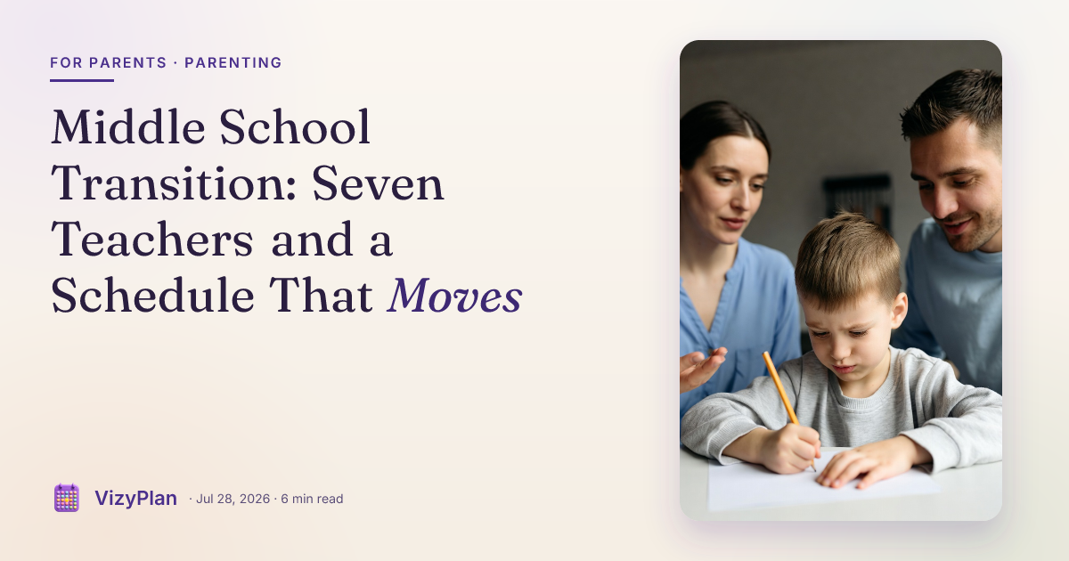 Middle School Transition: Seven Teachers and a Schedule That Moves