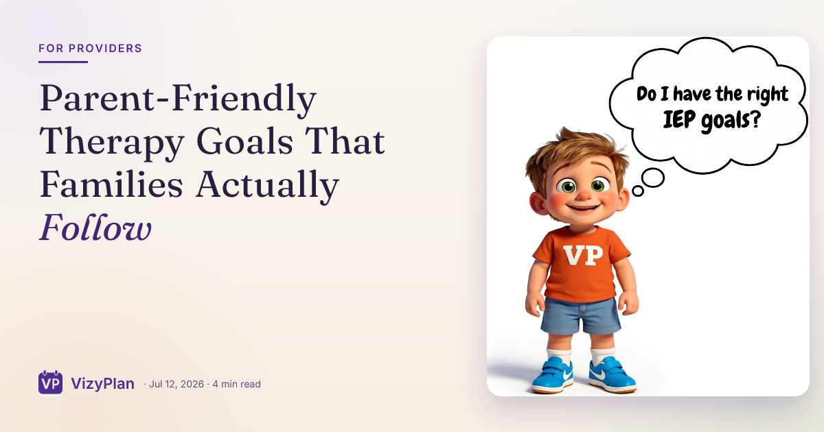 Parent-Friendly Therapy Goals That Families Actually Follow