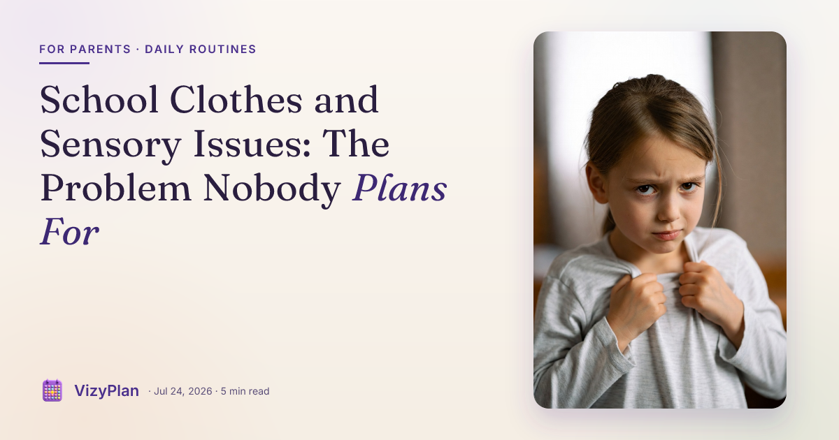School Clothes and Sensory Issues: The Problem Nobody Plans For