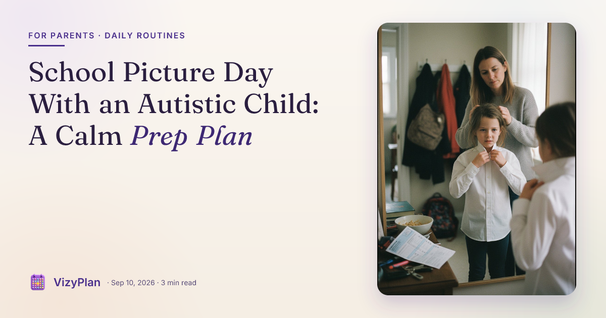 School Picture Day With an Autistic Child: A Calm Prep Plan