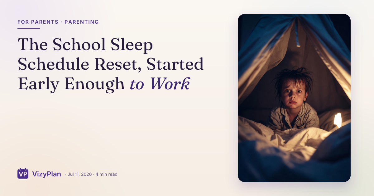 The School Sleep Schedule Reset, Started Early Enough to Work