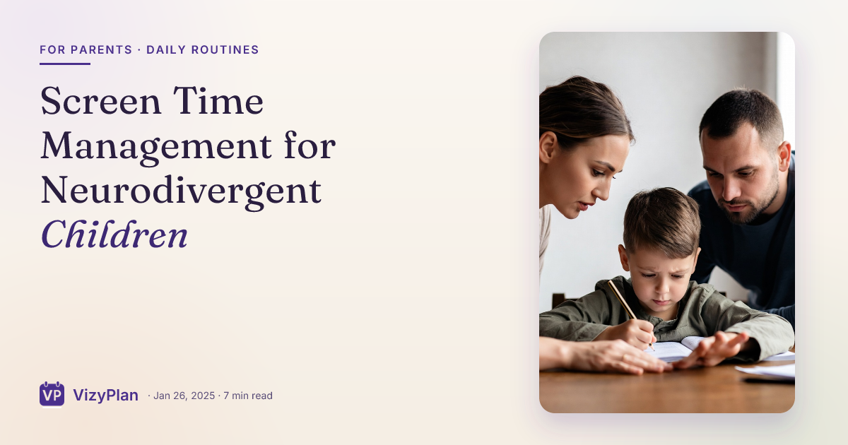 Screen Time Management for Neurodivergent Children
