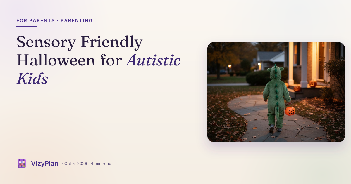 Sensory Friendly Halloween for Autistic Kids