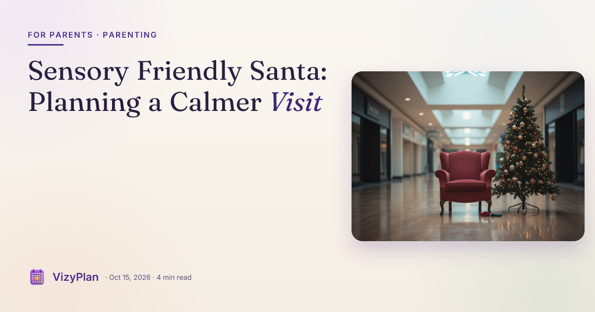 Sensory Friendly Santa: Planning a Calmer Visit