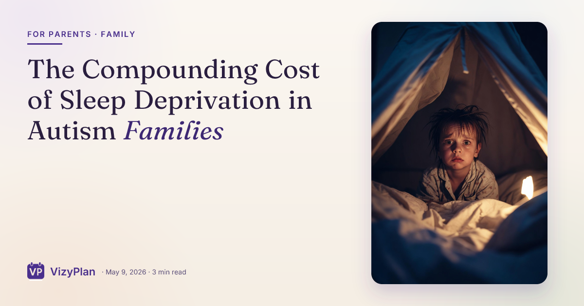 The Compounding Cost of Sleep Deprivation in Autism Families
