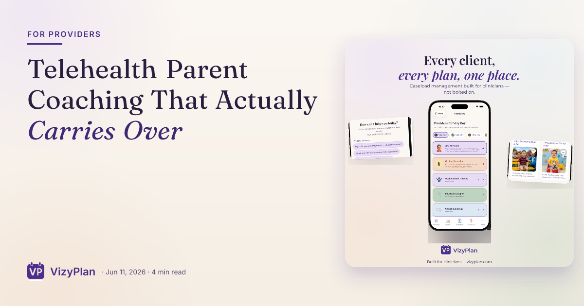 Telehealth Parent Coaching That Actually Carries Over