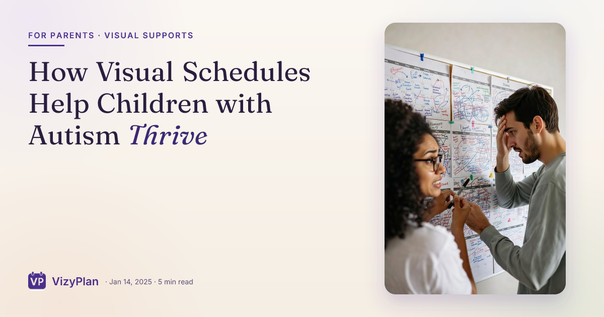 How Visual Schedules Help Children with Autism Thrive