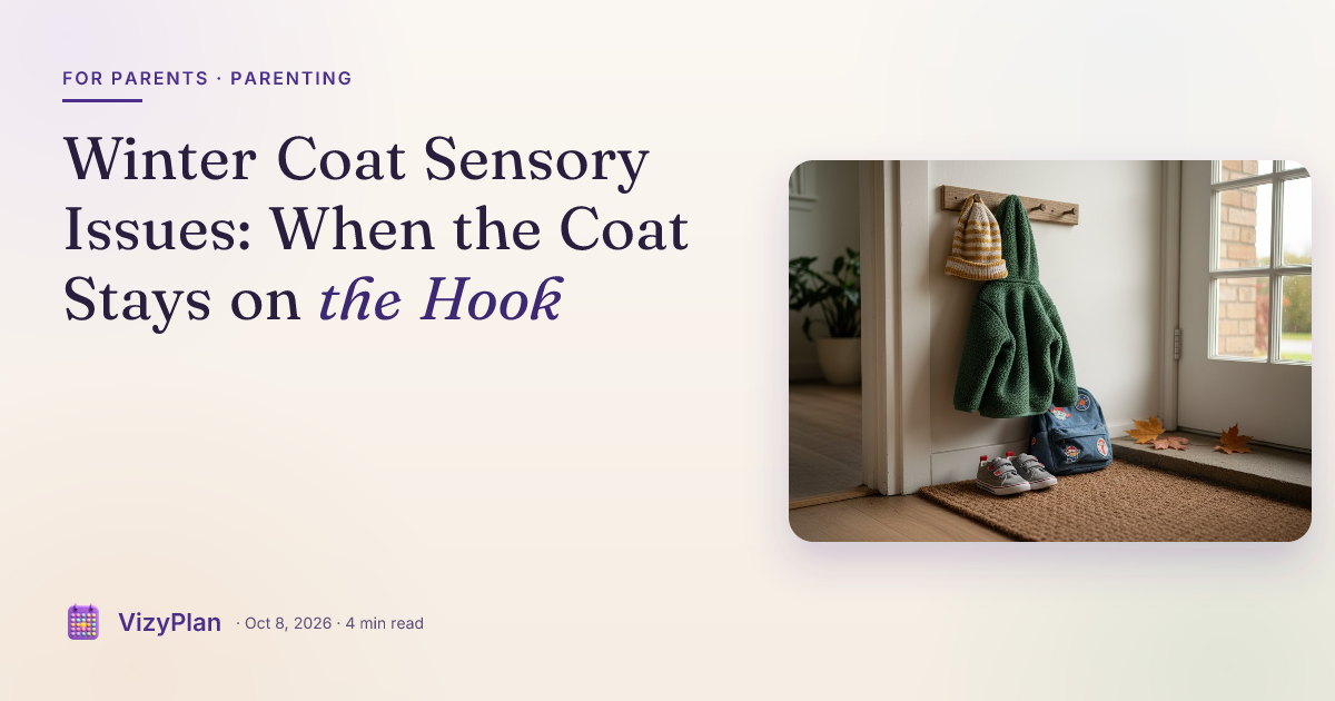 Winter Coat Sensory Issues: When the Coat Stays on the Hook